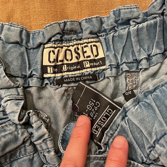 Closed paper bag lyocell high-rise pocketed shorts - Picture 3 of 7